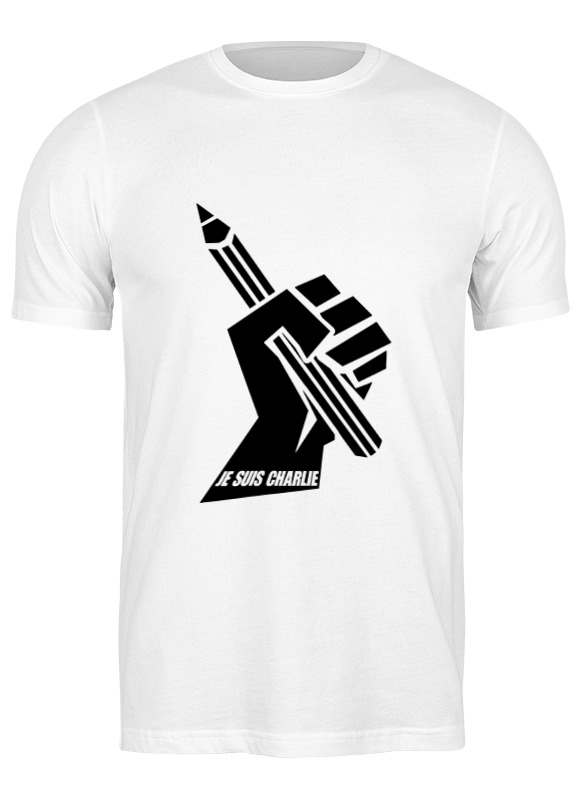 

Футболка мужская Printio Je suis charlie, я шарли белая 2XL, Белый, Je suis charlie, я шарли