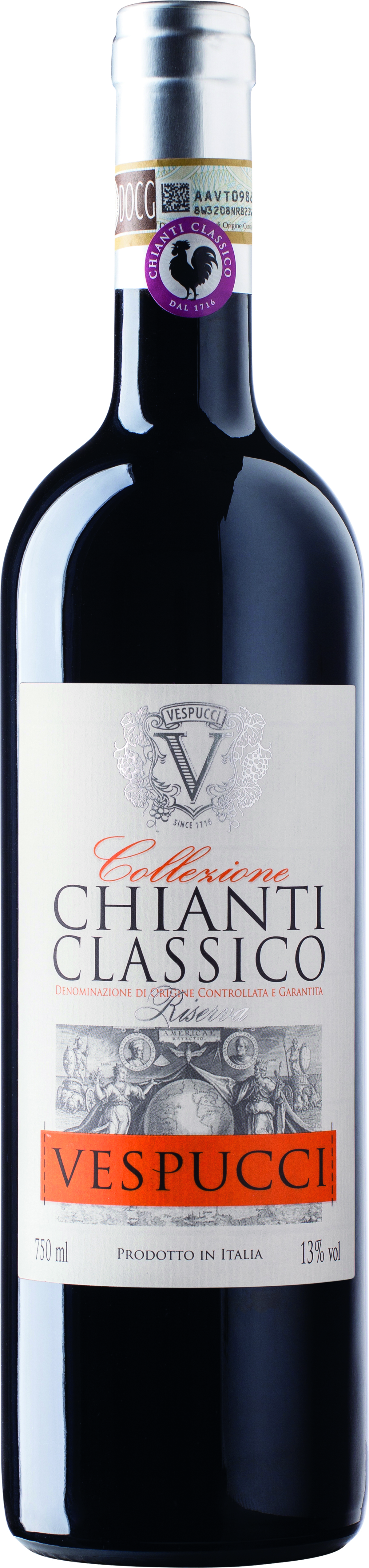 

Вино Vespucci Chianti Classico Reserva красное сухое 13% 0,75 л