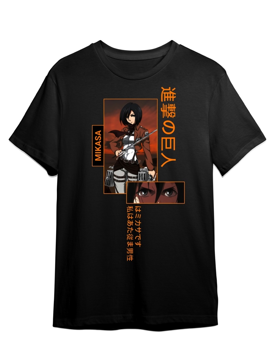 фото Футболка унисекс сувенирshop атака титанов/attack on titan 13 черная xl (50-52)