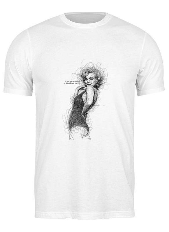 

Футболка мужская Printio Marilyn monroe белая 2XL, Белый, Marilyn monroe
