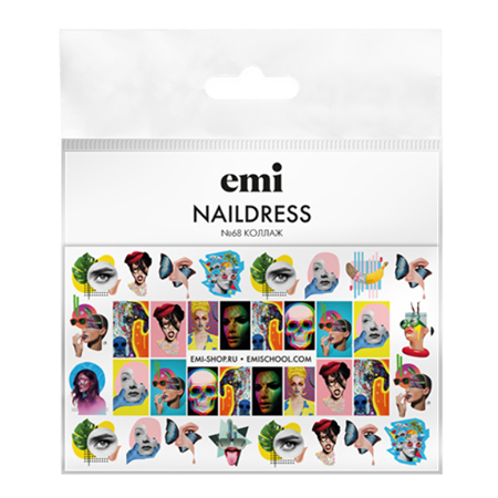 E.Mi, Слайдер-дизайн №68 Коллаж Naildress Slider Design дневник для ст кл аниме коллаж 7бц глянц ламинация
