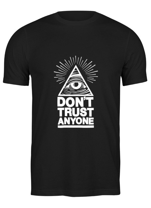 

Футболка мужская Printio Don't trust anyone (никому не доверяй) черная 2XL, Черный, Don't trust anyone (никому не доверяй)