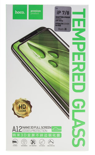 

Защитное стекло HOCO A12, Nano 3D full screen edges protection для iPhone 7 4.7 черное