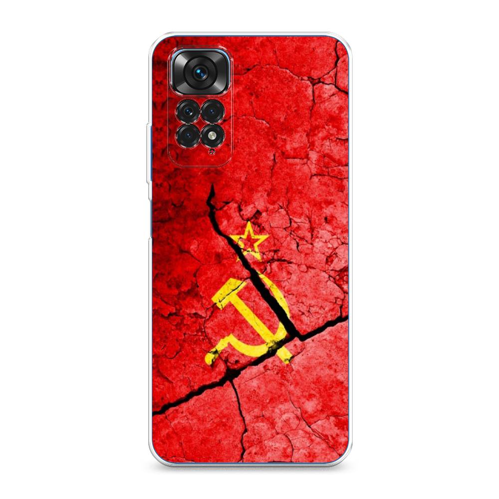 фото Силиконовый чехол "ссср" на xiaomi redmi note 11s awog