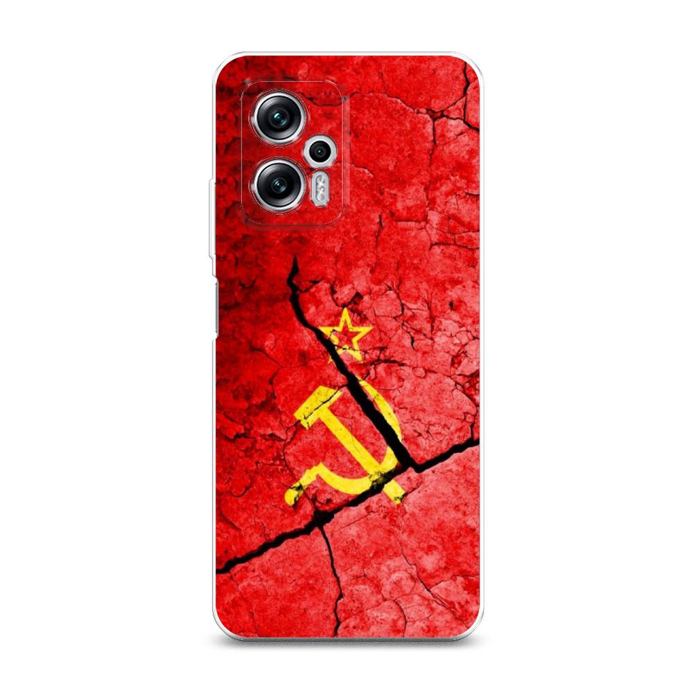 фото Силиконовый чехол "ссср" на xiaomi redmi note 11t pro plus awog