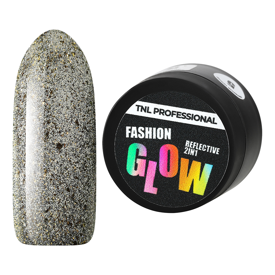 Гель для дизайна ногтей TNL Professional Fashion glow №04 искрящийся песок 5 мл