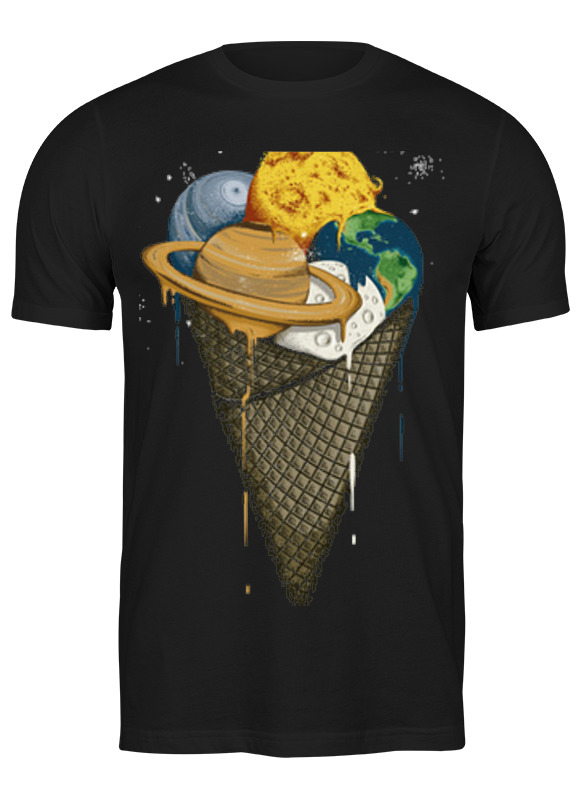 

Футболка мужская Printio Spacecream черная 2XL, Черный, Spacecream