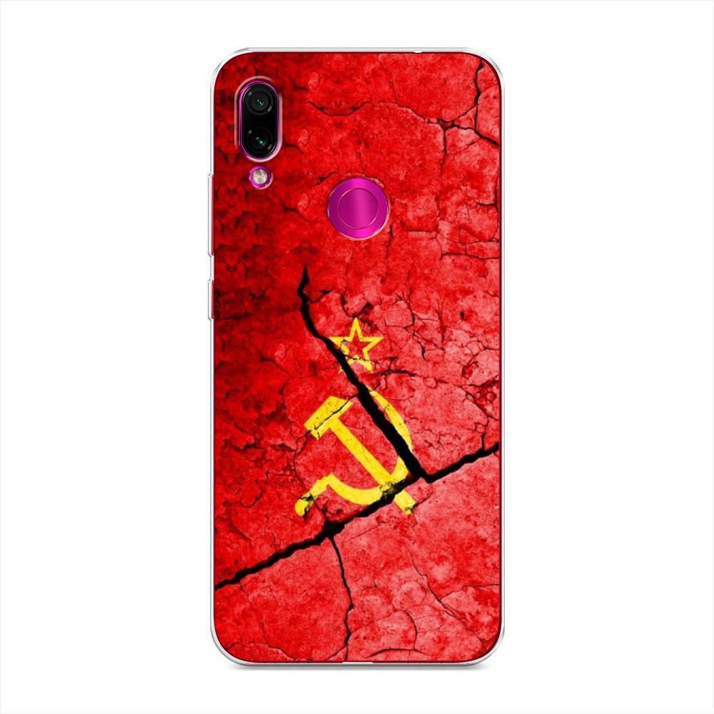 фото Силиконовый чехол "ссср" на xiaomi redmi note 7 awog