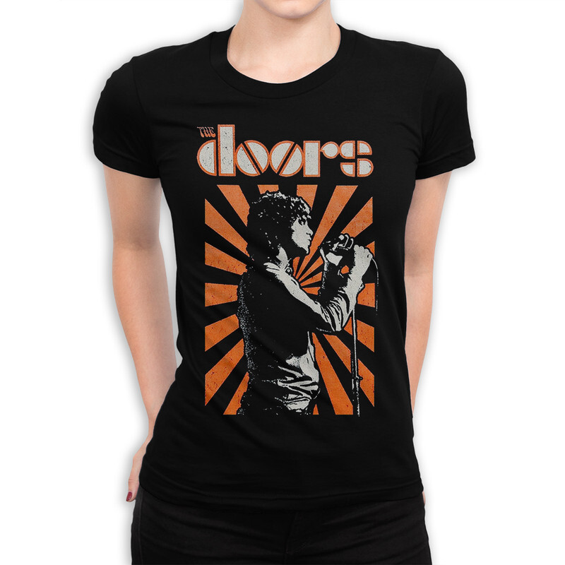 

Футболка женская Dream Shirts The Doors 556182111 черная 2XL, The Doors 556182111