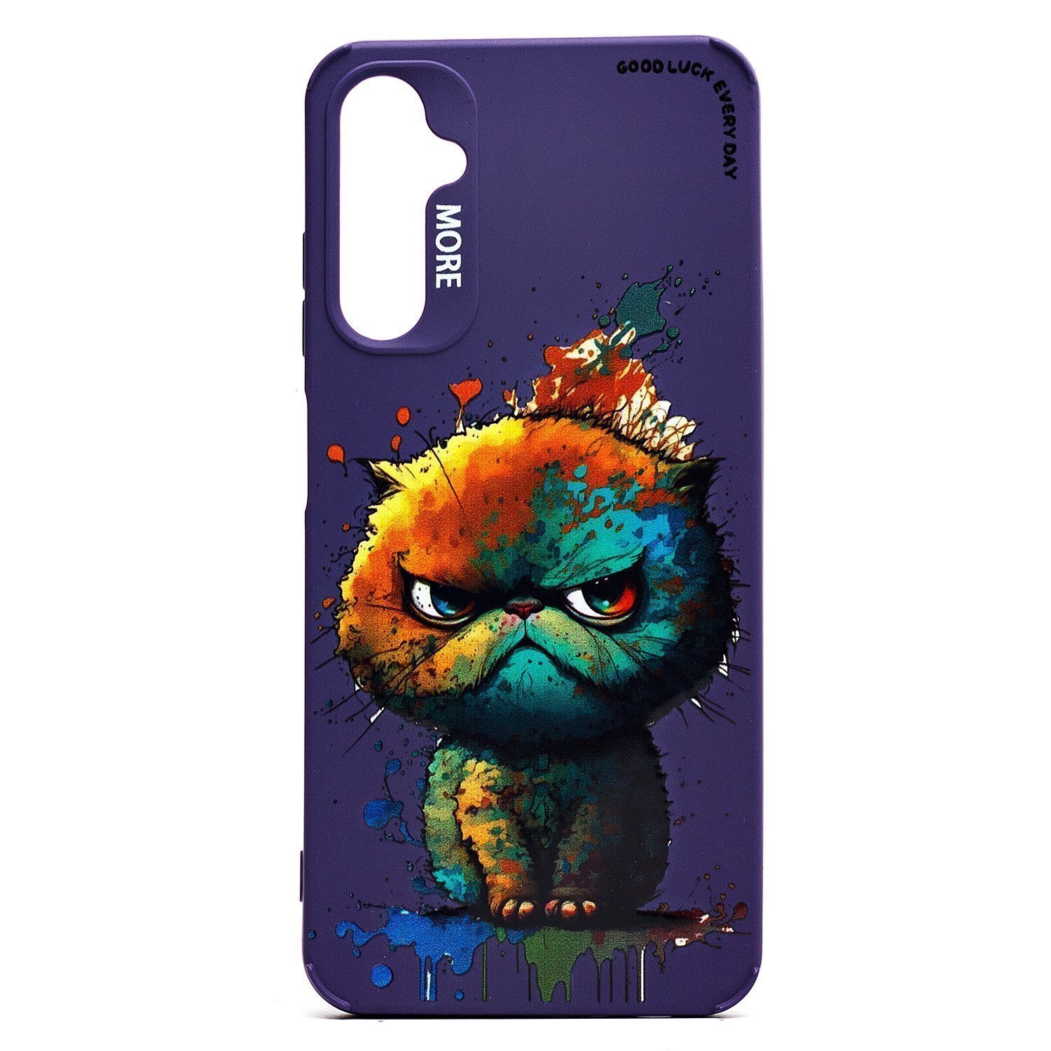 

Чехол Samsung SM-A057F (Galaxy A05s) силиконовый (рис. 335/кот) <фиолетовый>