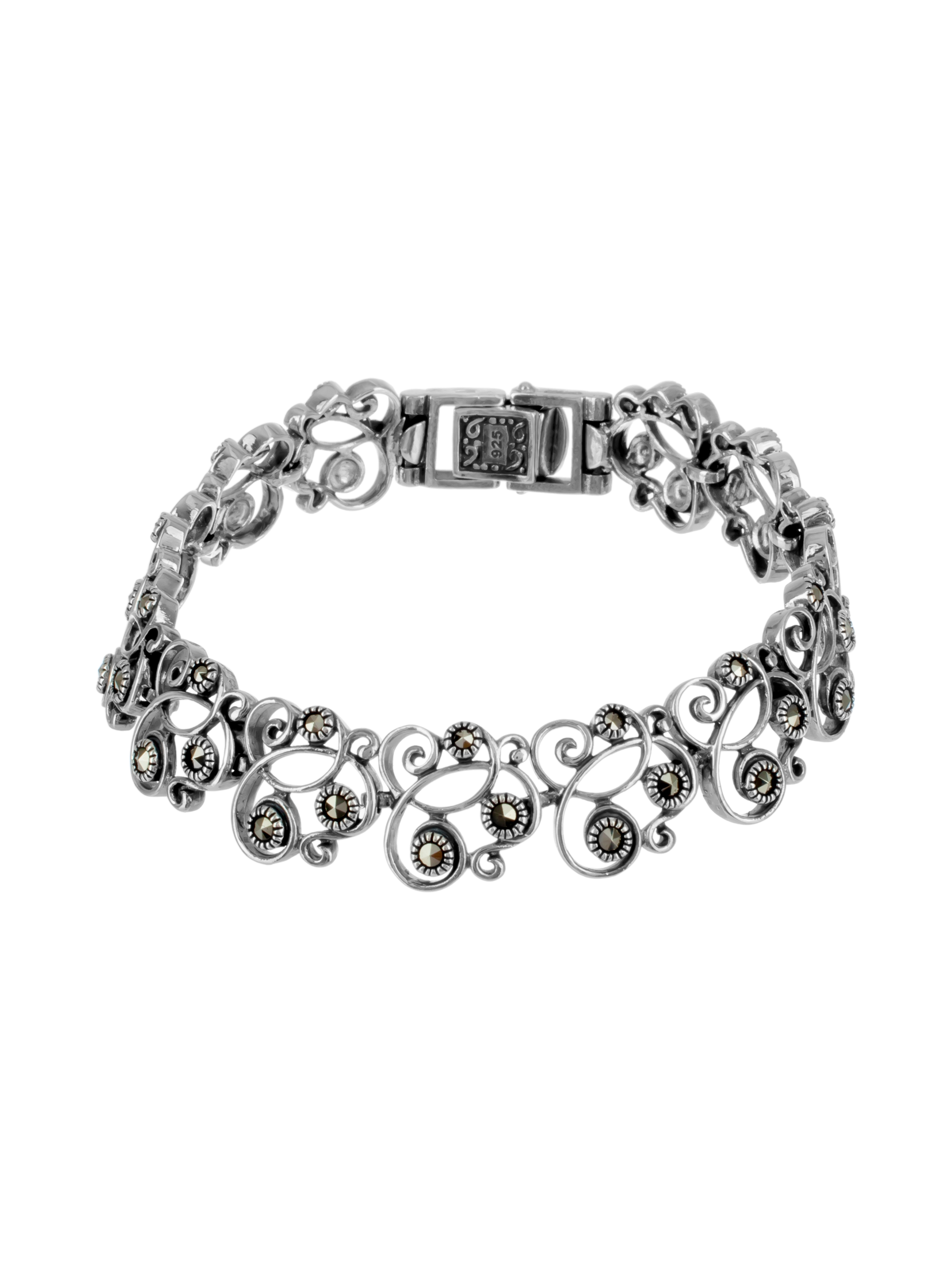 

Браслет из серебра с марказитом р.  Марказит BR595, BR595_марказит