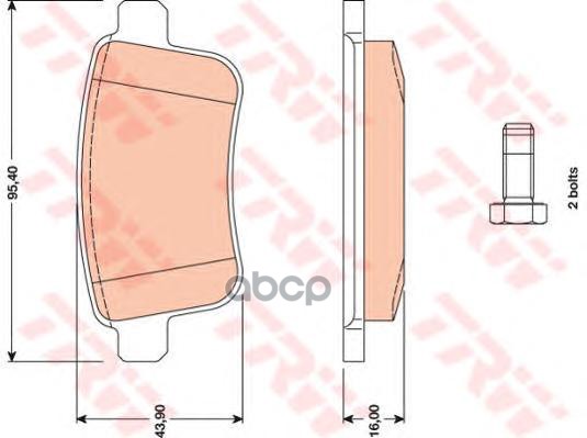 

Колодки Дисковые З. Renault Kangoo 1.6/1.5Dci 08> Gdb1786 [7701209869]