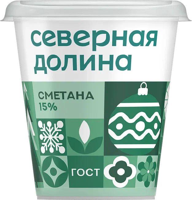 Сметана Северная Долина 20% 200 г бзмж