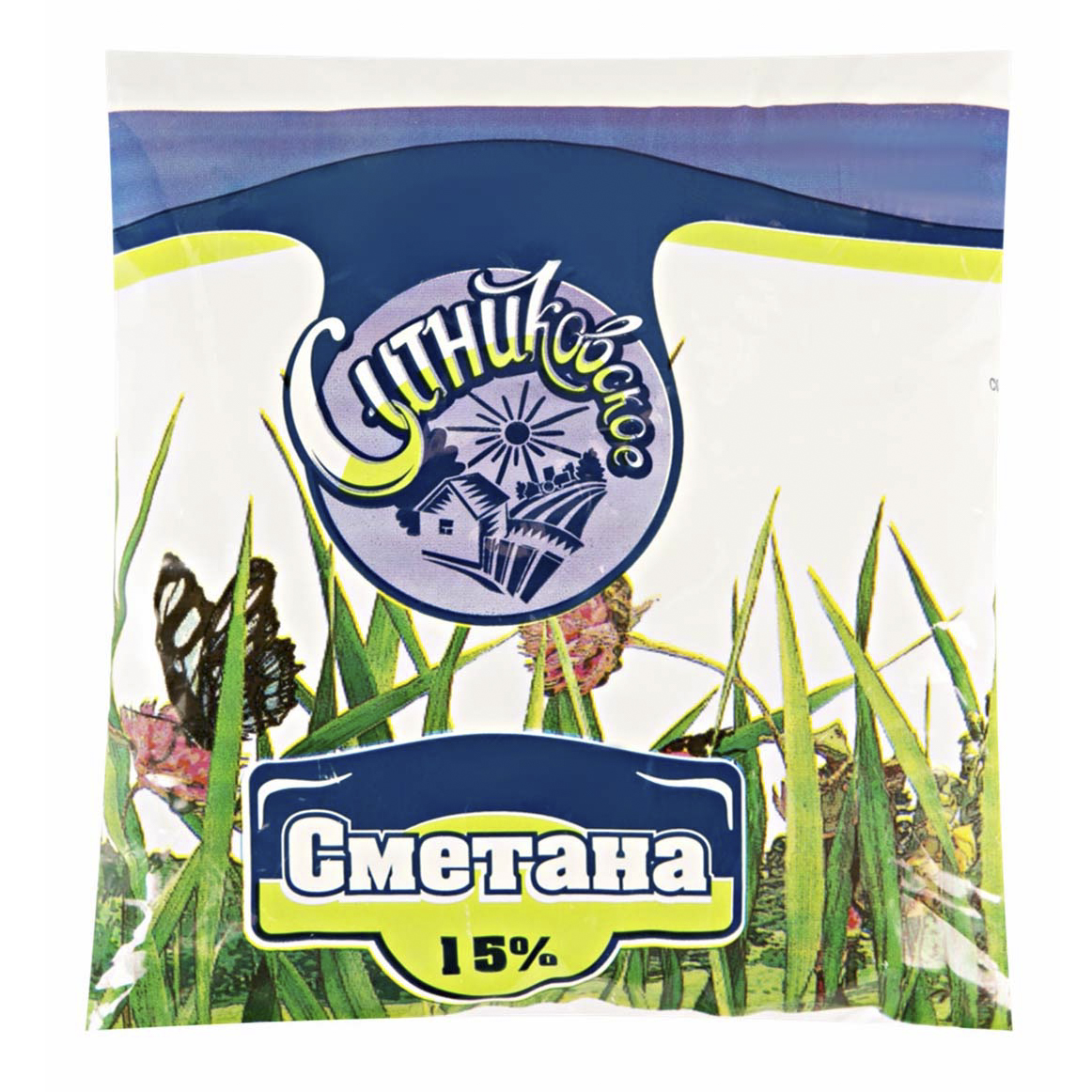 

Сметана Ситниковское 15% 500 г