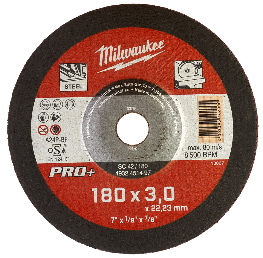 

Отрезной диск SCS 42/180х3 PRO+ (1 шт) (заказ кратно 25 шт), CutWSC42/180X3 PRO+ CUTTING WHEEL 1pc