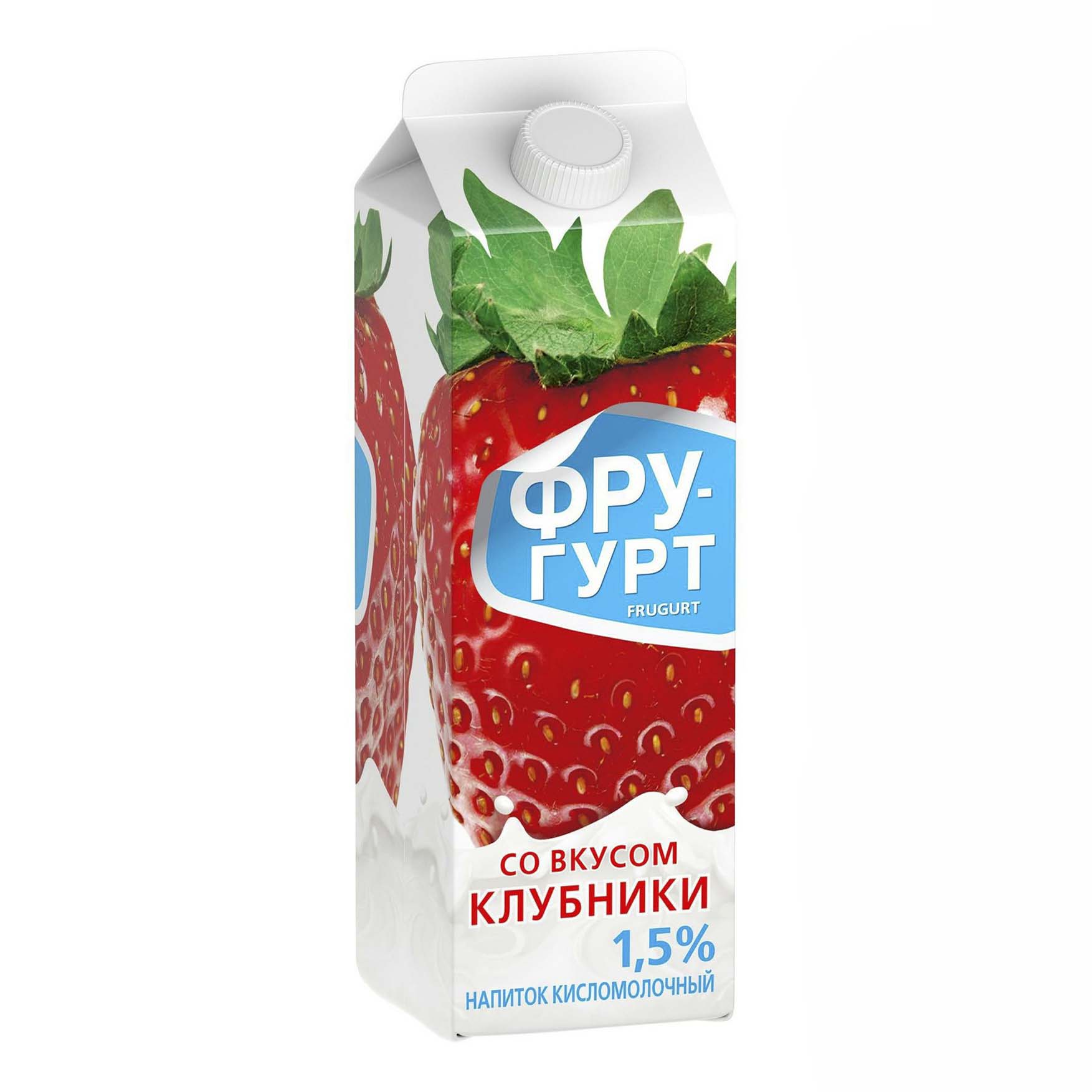 

Кисломолочный напиток Фругурт клубника 1,5% 950 мл