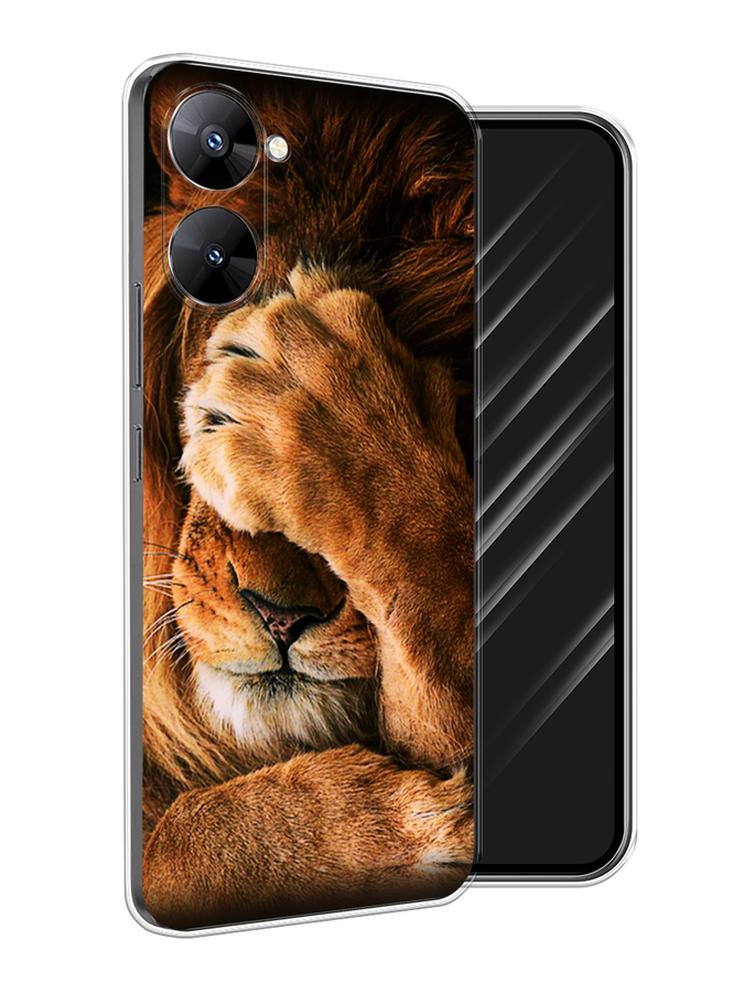 

Чехол Awog на Realme V30 5G/V30T 5G "Львиный стыд", Коричневый;черный, 2513450-1