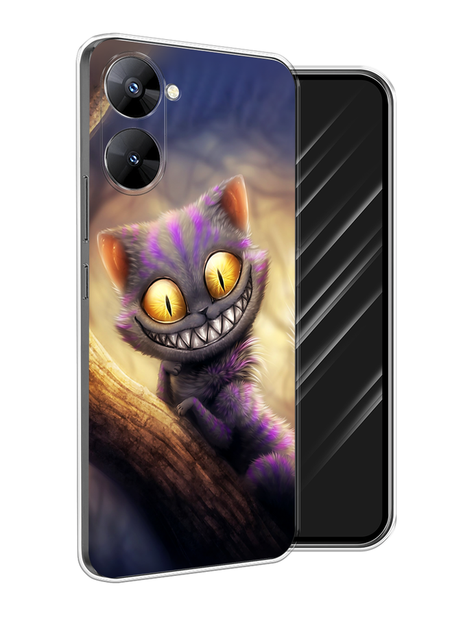 

Чехол Awog на Realme V30 5G/V30T 5G "Cheshire Cat", Фиолетовый;желтый, 2513450-1