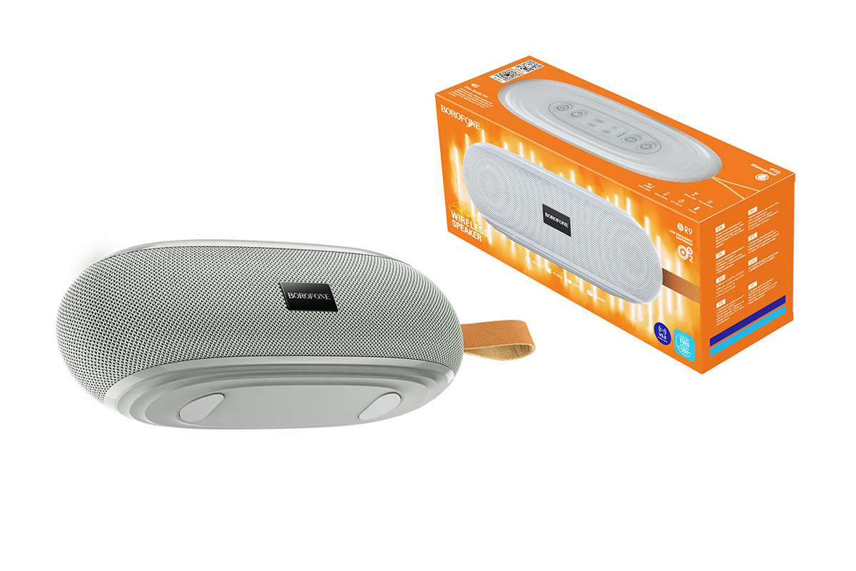 фото Портативная колонка borofone br9 erudite sports wireless speaker grey (20043165)