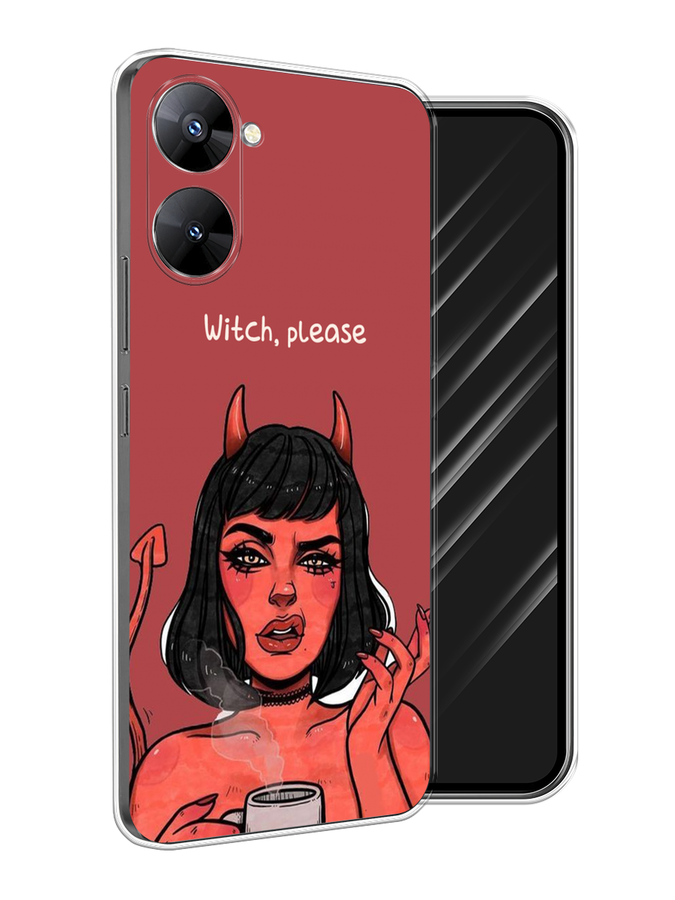 

Чехол Awog на Realme V30 5G/V30T 5G "Evil Girl", Бордовый;черный, 2513450-6