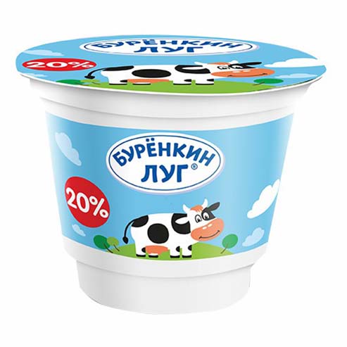 Сметанный продукт Буренкин луг 20% 200 г