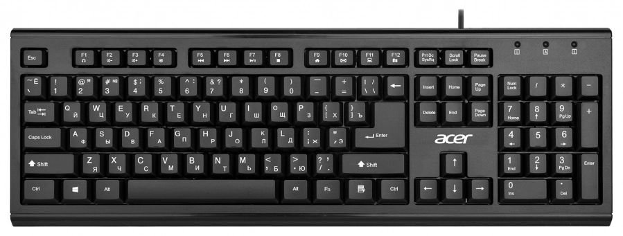 Проводная клавиатура Acer OKW120 Black (ZL.KBDEE.006)