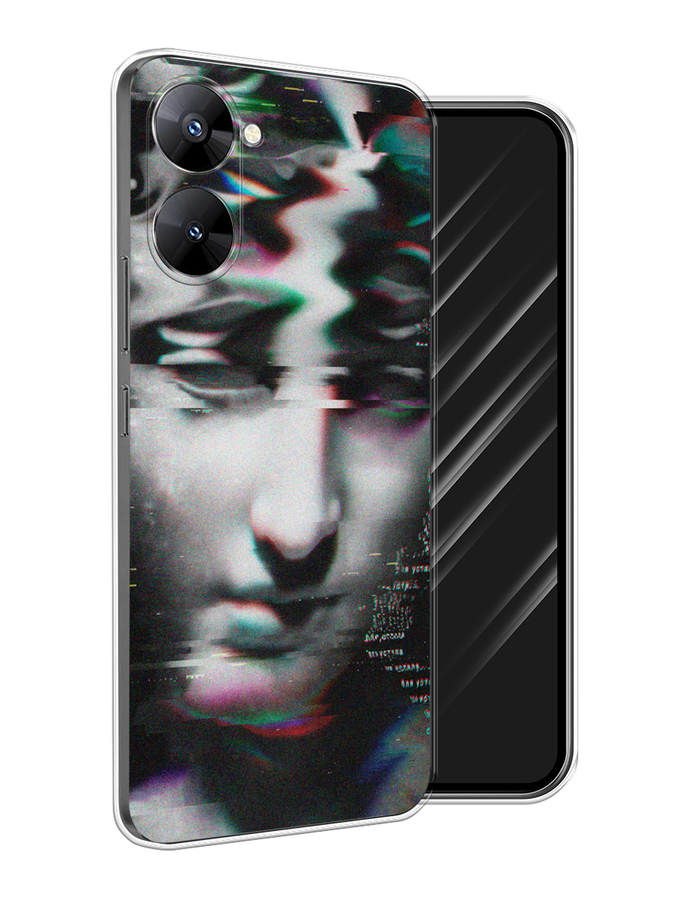 

Чехол Awog на Realme V30 5G/V30T 5G "Glitch Art", Серый, 2513450-9