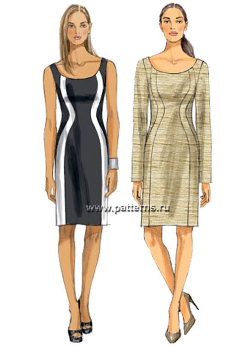 

Выкройка Butterick №5998 — Платье