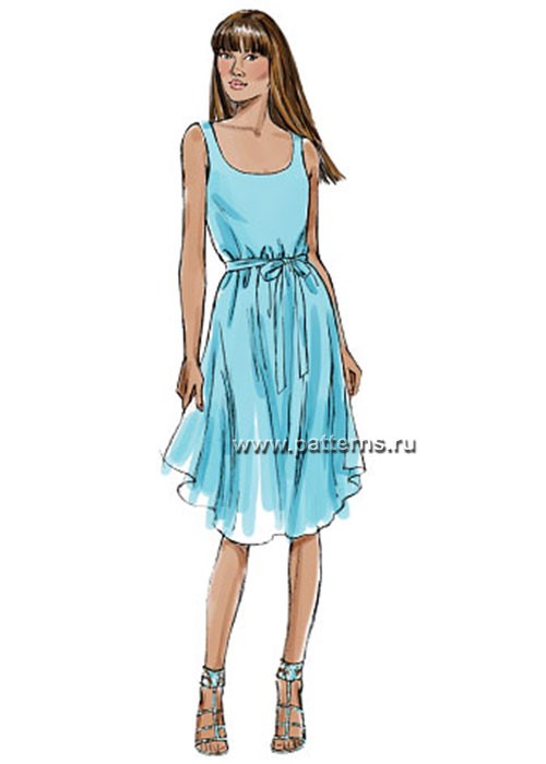 

Выкройка Butterick №6021 — Платье