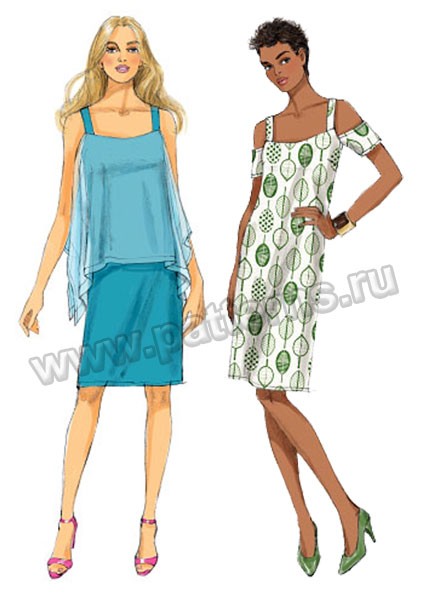 

Выкройка Butterick №6048 — Платье