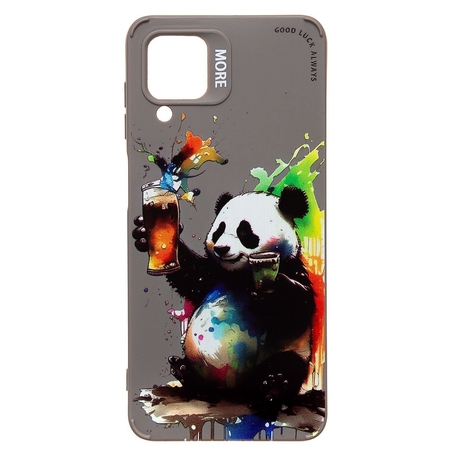 

Чехол Samsung SM-A125F (Galaxy A12), A127F (Galaxy A12 Nacho) силиконовый рис. 335/панда, Зеленый