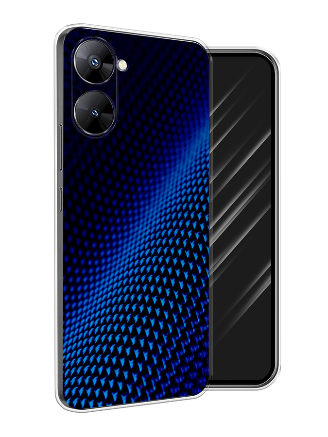 

Чехол Awog на Realme V30 5G/V30T 5G "Синий карбон", Черный;синий, 2513450-3