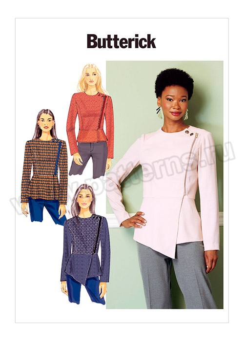 

Выкройка Butterick №6420 — Жакет с баской