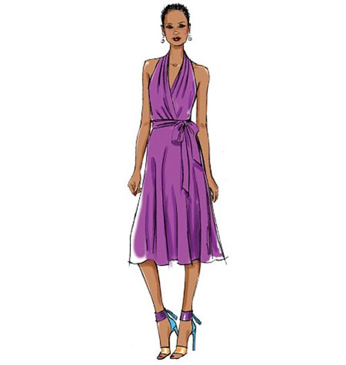 

Выкройка Butterick №5886 — Платье с поясом
