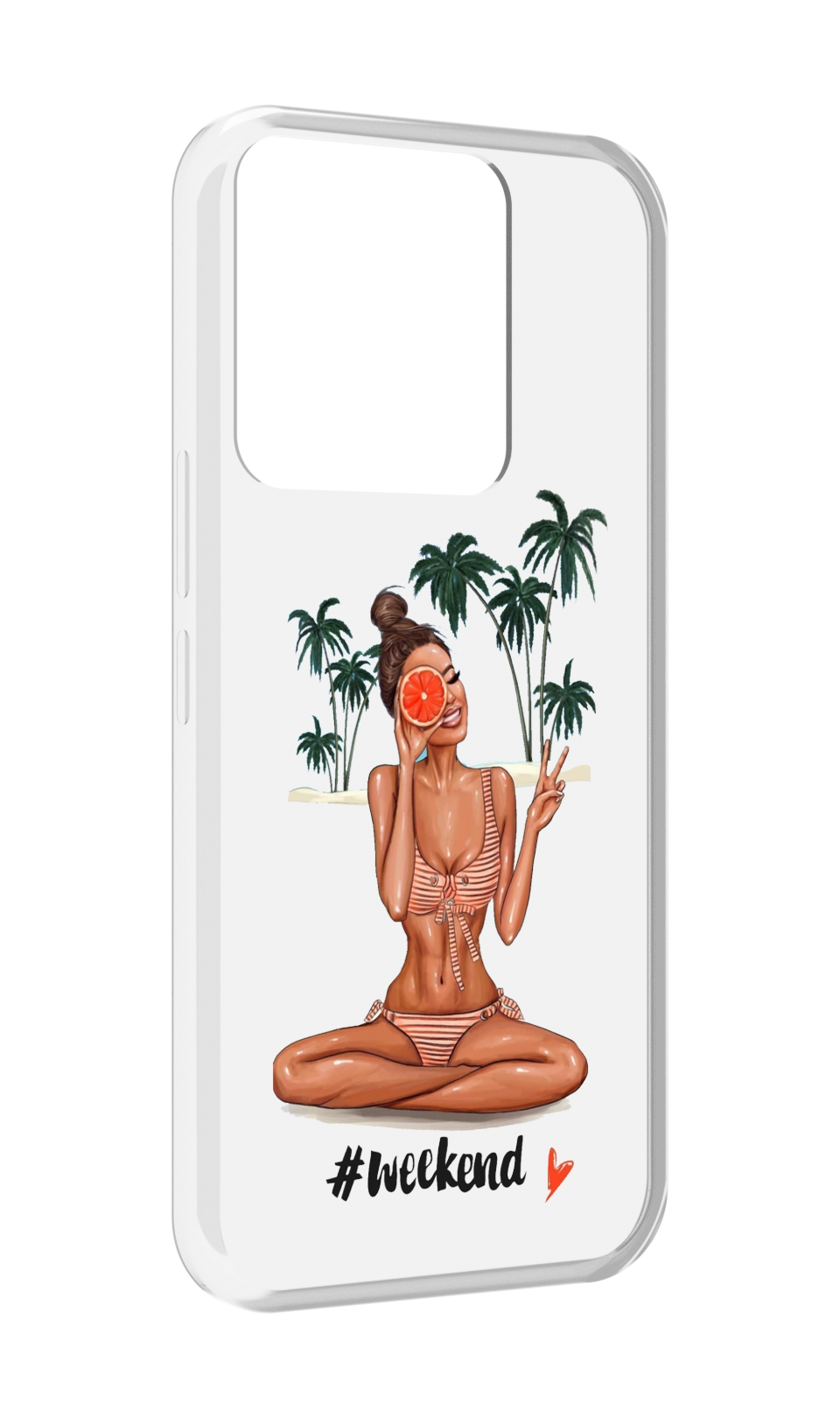 

Чехол MyPads Weekend для Tecno Spark Go 2022 / Tecno Spark 8C, Прозрачный, Tocco