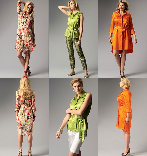 

Выкройка Butterick №5897 — Топ, Платье, Шорты, Брюки