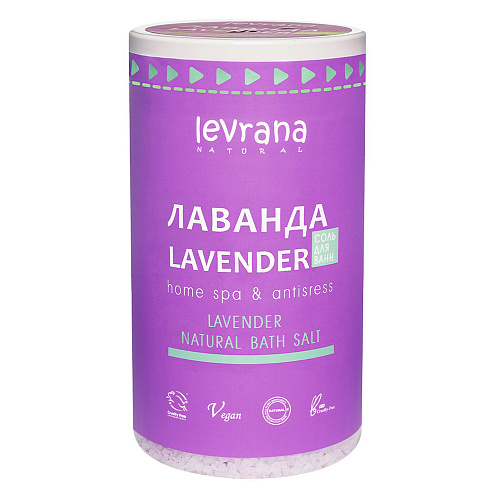 Соль для ванн Levrana Home spa & antistress лаванда 800 г