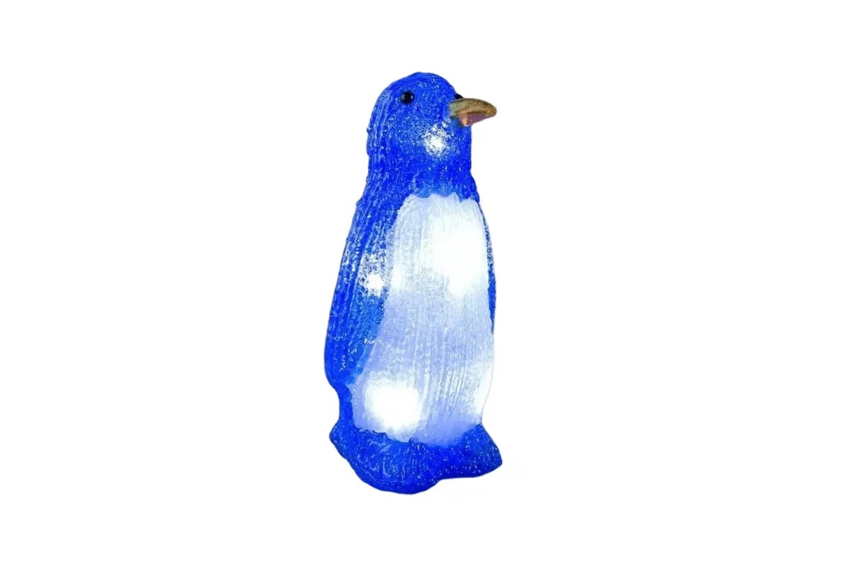 Светодиодная акриловая фигура Пингвин Merry Christmas 20 см-14568