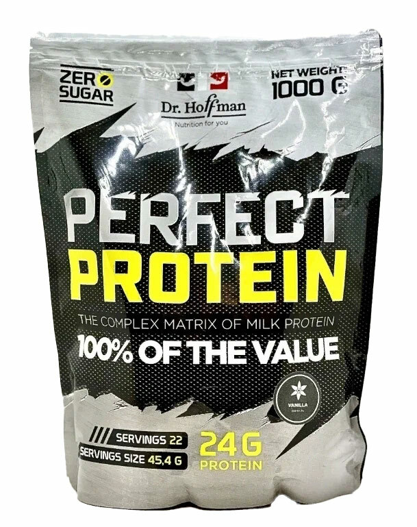 Dr. Hoffman Perfect Protein 1000 г (вкус: клубника)