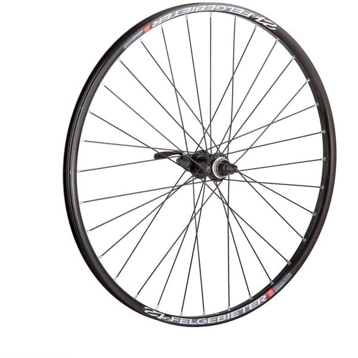 фото Колесо заднее stg 27,5" 32с, пист. вт. shimano deore m525,под диск 6 бол, под кас. 8-9 ск