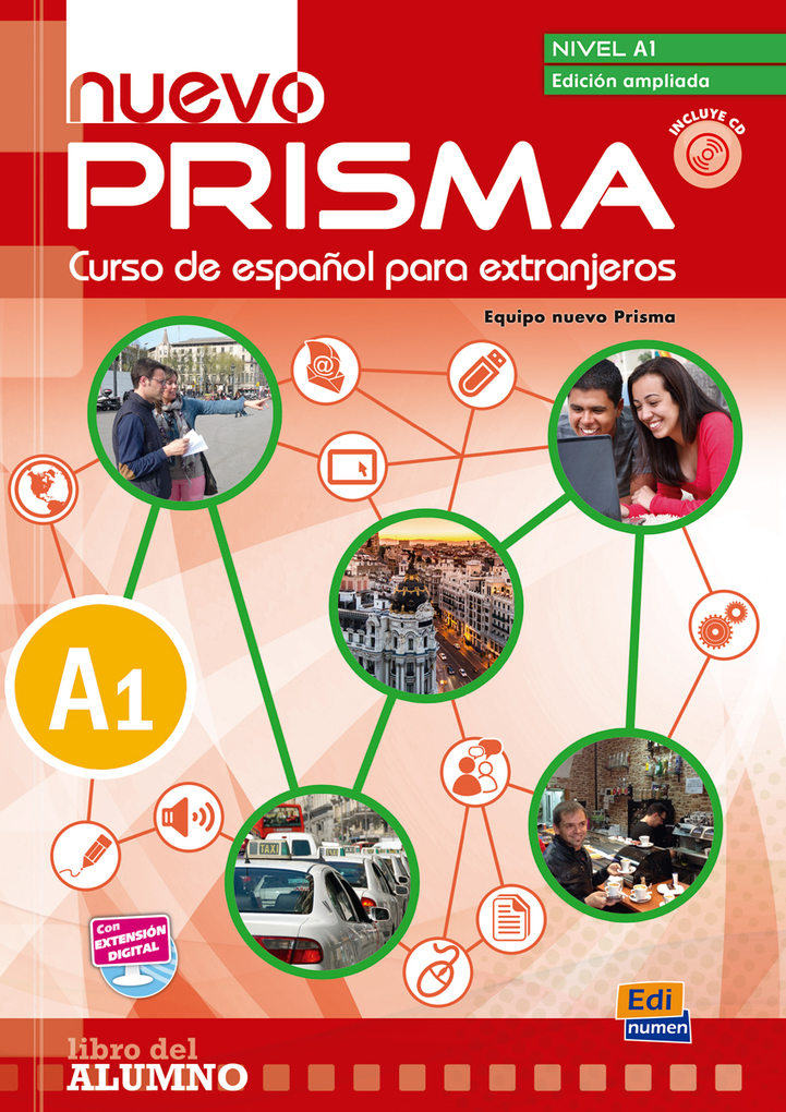 

Nuevo Prisma A1 Ed.Ampliada - Libro del alumno+eBook+Extension digital, 9788498486001