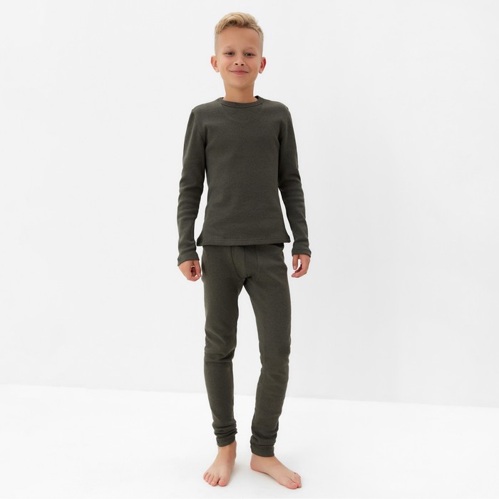 

Термобелье детское комплект MINAKU Дали, хаки, 152, Зеленый, Дали