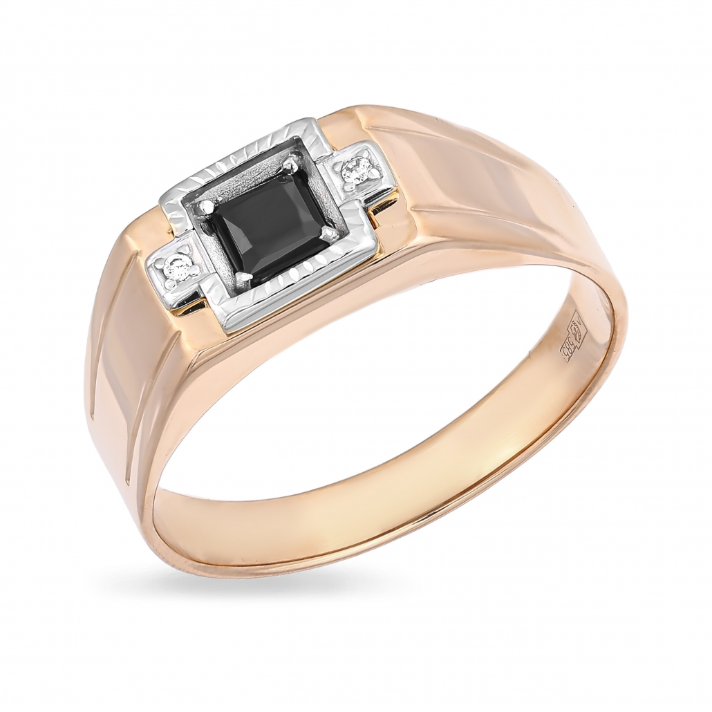 

Печатка из красного золота с ониксом р. 20 Золото Дисконт 2707214814пд, 2707214814пд