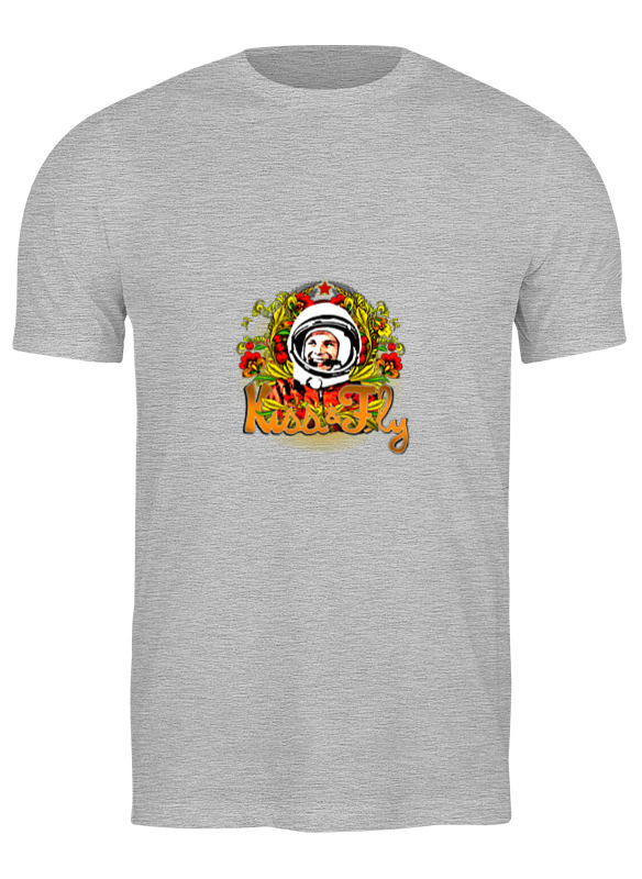 

Футболка мужская Printio Юрий гагарин серая 2XL, Серый, Юрий гагарин