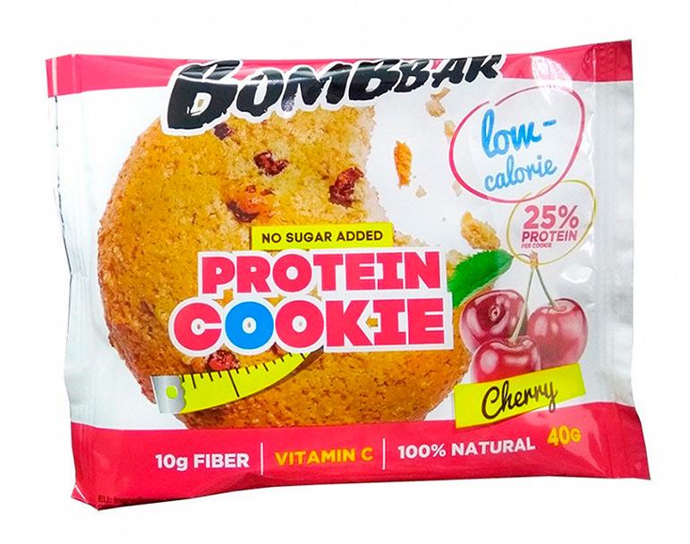 

Печенье BombBar Protein Cookie протеиновое вишня 40 г