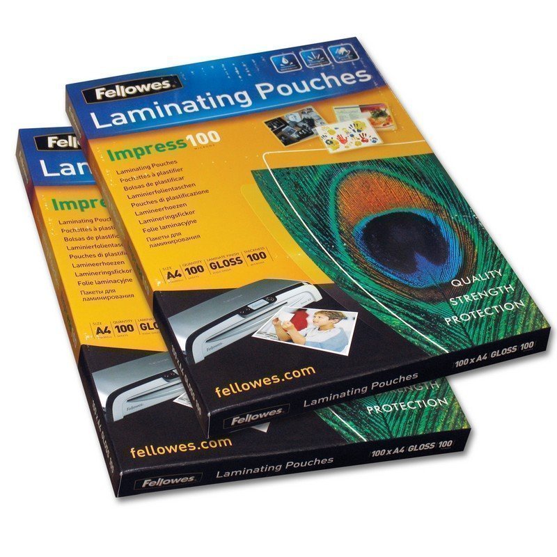 

Пленки-заготовки для ламинирования А4, КОМПЛЕКТ 100 шт, 100 мкм, FELLOWES, FS-53511, Прозрачный, FS-53511