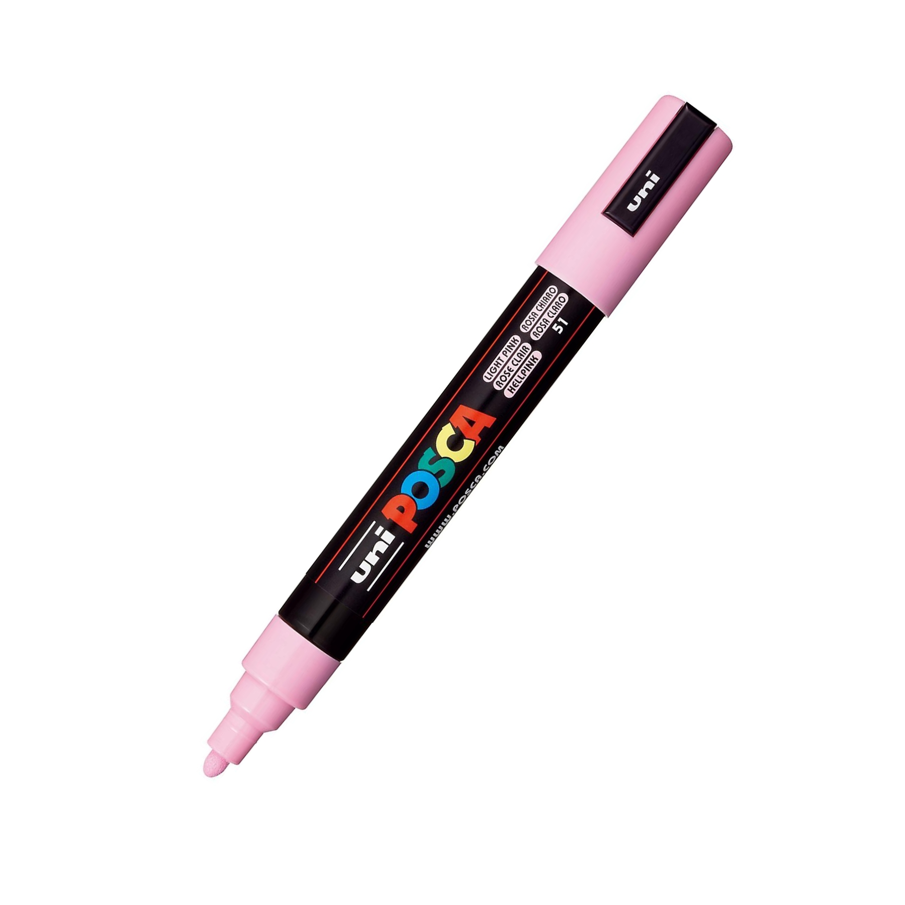 

Маркер Uni POSCA PC-5M 1,8-2,5мм овальный (светло-розовый (light pink) 51)