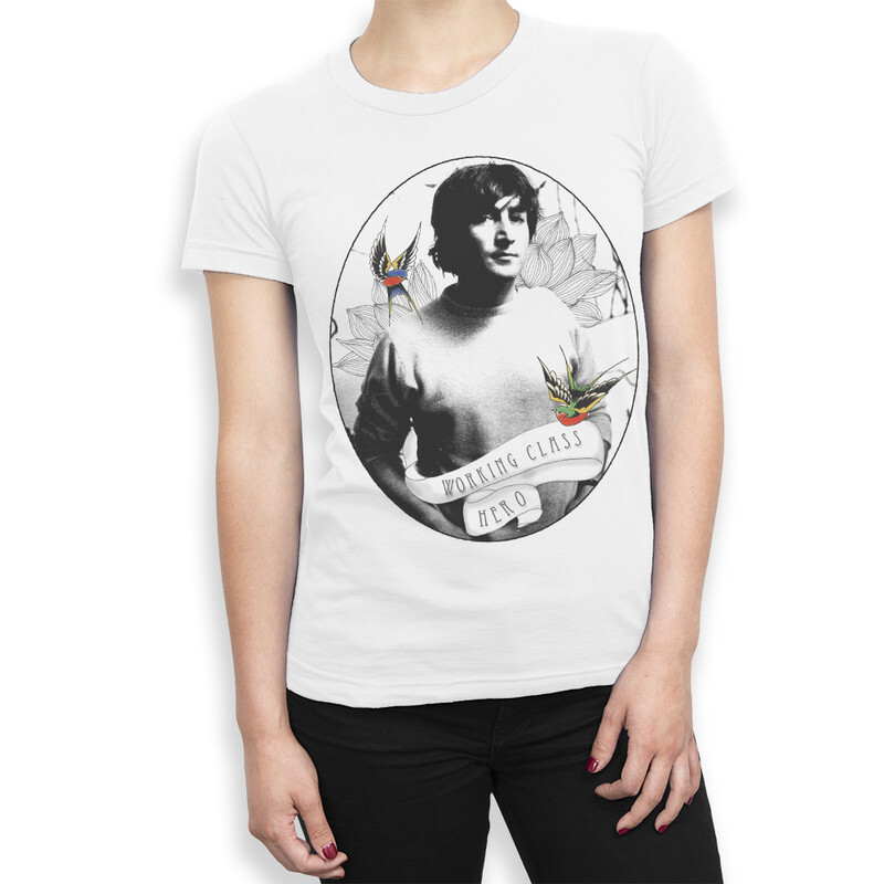 

Футболка женская Dream Shirts Джон Леннон 772182111 белая 2XL, Джон Леннон 772182111