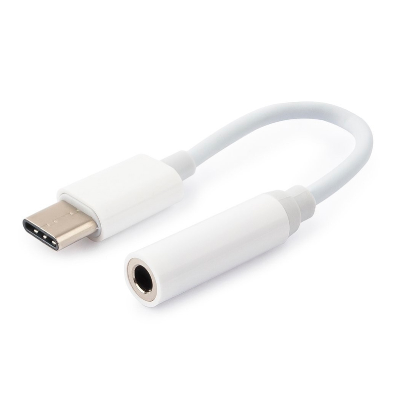 Переходник Cablexpert USB Type-C - Jack 35 CCA-UC35F-01-W White 430₽