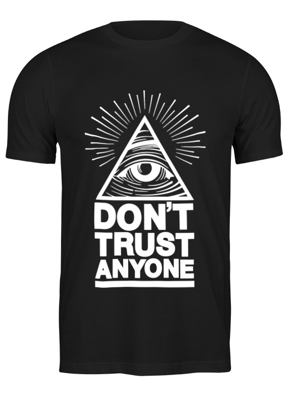 

Футболка мужская Printio Don't trust anyone (никому не доверяй) черная 3XL, Черный, Don't trust anyone (никому не доверяй)